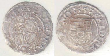 1557 Hungary silver Denar A002829